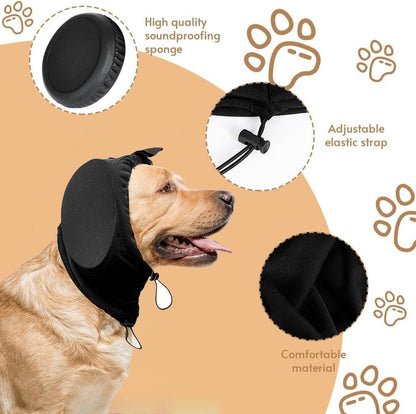 S - Noise-Reducing Ear Protectors for Dogs - Dog Ear Protector - Ear Protector for Dogs - Dog Ear Protector - Hearing Protection for Pets - Pet Cone - Noise-Dampening Dog Headband - Noise-Reducing Dog Ear Warmer - Blue - Image 4