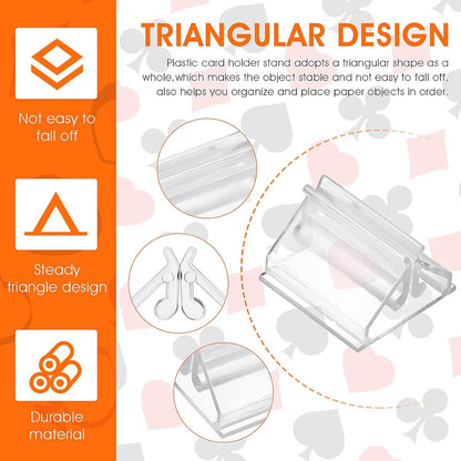 Acrylic Stand - 36 Pieces - Photo Stand - Card Holder - Acrylic Place Card Holders - Plastic - Coin Stand - Photo Holder - Menu Card Holder, Photo Holder with Slot - Table Card Holder - For Table Numbers, Name Cards, Wedding Cards - Photo Displays - Image 3
