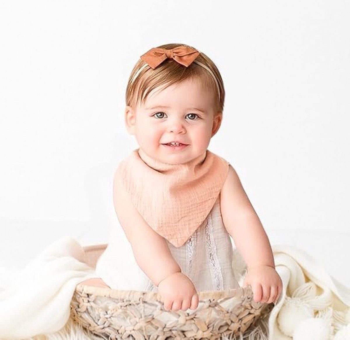 Baby Bibs - Set of 10 - Soft - Washable - Bibs - Drool Bibs - Drool Cloths for Babies and Children - Baby Bibs - Burp Cloths - Baby Neck Scarf - Adjustable Snap Fastener - Perfect for Feeding, Drooling, and Clothing Protection - Image 3