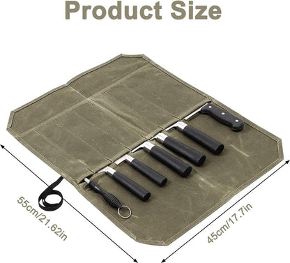 Chef Tools Protector - Roll Case Knife Folder - Cookware - Chef's Fashion - Knife Folder - Knife Bag - Storage Bag - Knife Set Storage Bag - Knife Case for 12 Knives - Kitchen Set - Chef Knife Roll Bag - Portable Knife Bag - Knives Not Included! - Image 5