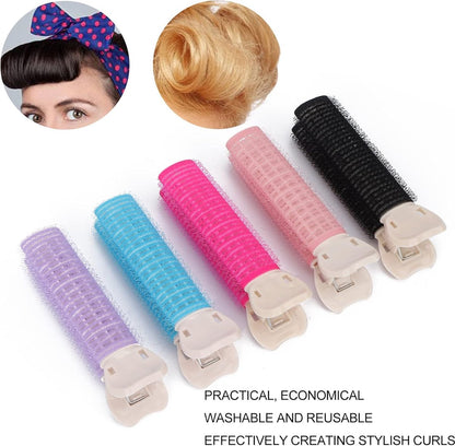 Volume Clips - 10 Pieces - Hair Clips - Hair Rollers - Heatless Curls - Curls Without Heat - Adhesive Rollers - Fixing Clip - Rollers - Curlers - Self-Adhesive - Heatless Curls - Volume Clips - For All Hair Types - No Damage to the Hair - Image 3