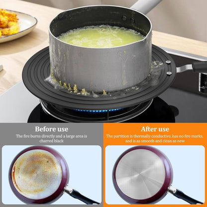 Adapter - Induction Adapter Plate 24 Cm - Cooktop Protector/Adapter - Heat Spreader Plate - Heat Conduction Plate for Gas Stove - Aluminum Gas Stove Spreader - With Handle - Stove Diffuser - For Protection of Cookware - Image 4