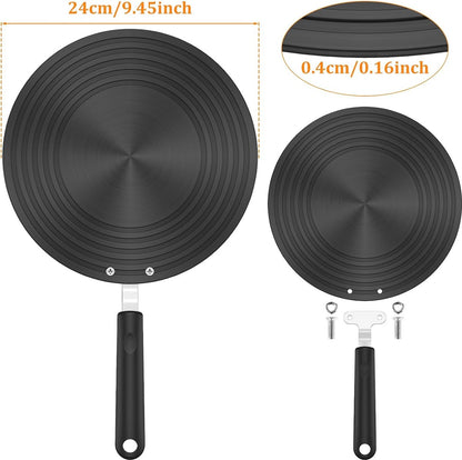 Adapter - Induction Adapter Plate 24 Cm - Cooktop Protector/Adapter - Heat Spreader Plate - Heat Conduction Plate for Gas Stove - Aluminum Gas Stove Spreader - With Handle - Stove Diffuser - For Protection of Cookware - Image 5
