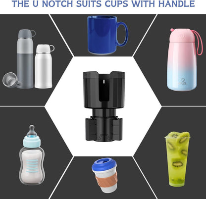 Car Cup Holder - Adjustable Cup Holder - Universal - Coffee Holder - Drink Holder - Soft Drink Holder - Large Drink Bottle Holder - Can Holder - Cupholder - Max 10.5 Cm Diameter - Expandable Base - Interior Accessories - Image 3