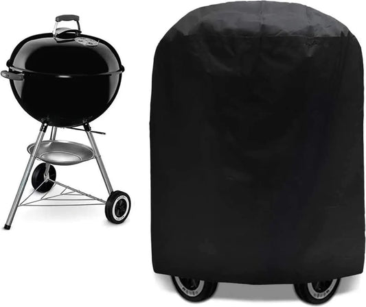 BBQ Cover - Barbecue Protective Cover - 70x70 cm - Round BBQ Cover - Waterproof - Universal Barbecue Cover - Outdoor Grill Cover - Round Barbecue - Waterproof UV Cover - Barbecue Cover - Oxford - Waterproof - Weatherproof - Cover