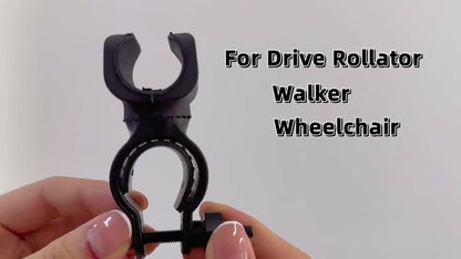 Cane Holder - Crutch Holder - 4 Pieces - For Mobility Scooter Wheelchair Bicycle Rollator - Crutch Holder - Stick Holder - Walking Stick Holder - Universal Crutch Cane Bracket - For Crutches For Mobility Scooter, Assisted Rollator, Wheelchair, Electric Sc - Image 2