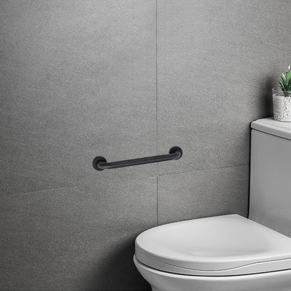 Wall Grab Bar - Extra Grip - Handle / Wall Grab Bar for Bathroom / Shower / Toilet - 30 Cm - Toilet Grab Bar - Bath Grab Bar - Shower Grab Bar - Non-Slip Grab Bar - Bathroom Handle - Bathroom - Stairs - Complete Installation Accessories - Matte Black - Image 2