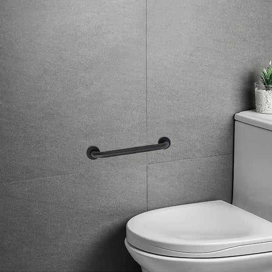 Wall Grab Bar - Extra Grip - Handle / Wall Grab Bar for Bathroom / Shower / Toilet - 30 Cm - Toilet Grab Bar - Bath Grab Bar - Shower Grab Bar - Non-Slip Grab Bar - Bathroom Handle - Bathroom - Stairs - Complete Installation Accessories - Matte Black - Image 2