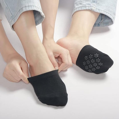 Toe Socks - Half Socks - 6 Pairs - Toe Socks - Cotton - Yoga Socks - Anti-Slip Socks - Foot Protectors - Forefoot Pads - Forefoot Cushion - Comfortable Socks - Smooth Toe Seam - No Annoying Seams - Breathable - One Size - Image 4