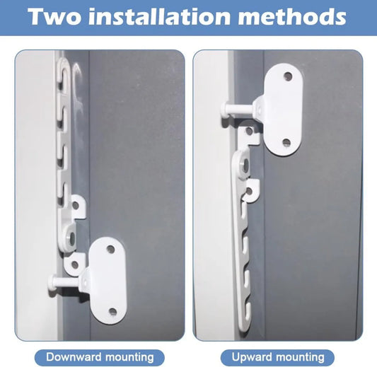 Pieces Window Stopper - Window Limiter - Window Security - Child Lock for Window - Window Tilt Regulator for Adjusting the Window Opening - Suitable for Any Window - Window Lock - Locks for Windows - Child Lock - Safety - Frame Lock - Small Lock - White - Image 5