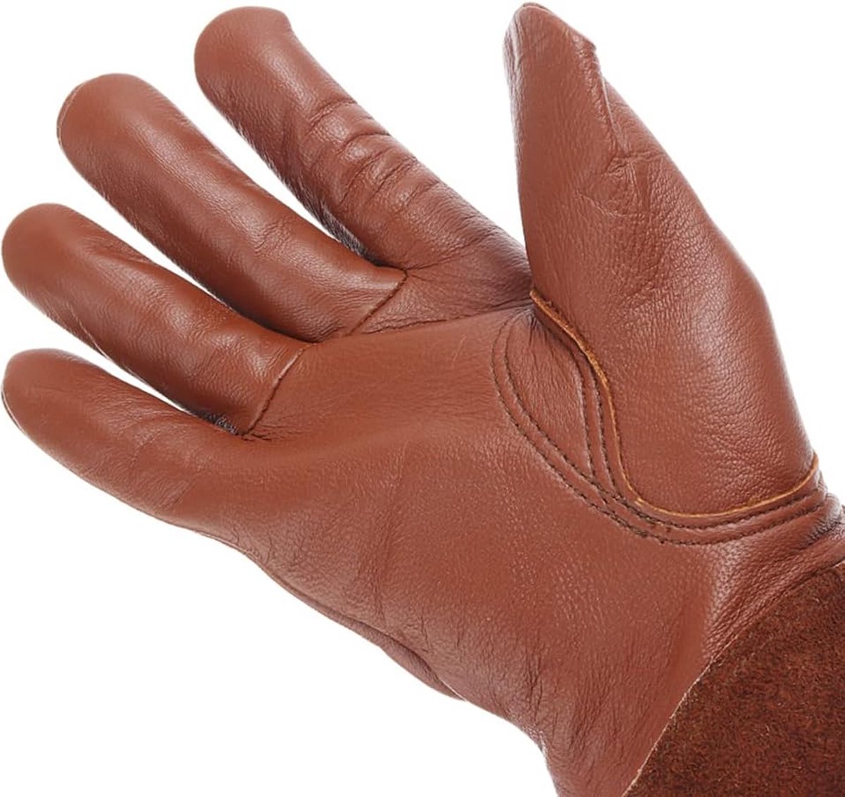 1 pair - garden gloves for ladies/gentlemen - thorn-resistant cowhide leather - rose/blackberry pruning - long forearm protection, thorn- and cut-resistant garden gloves with long, heavy leather glove - Image 5