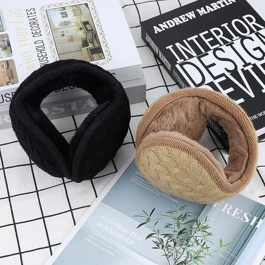 Warm Ear Warmers - Ear Warmer - Classic Winter Ear Warmers - Fleece Ear Warmers - Wraparound Sturdy Soft Comfortable Plush - Fleece Headband - Ear Warmer Hat - Sports Headband Hairband - Cycling Walking Winter Sports - Unisex - Women / Men - Khaki - Image 3
