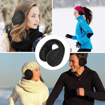 Warm Ear Warmers - Ear Warmer - Classic Winter Ear Warmers - Fleece Ear Warmers - Wraparound Sturdy Soft Comfortable Plush - Fleece Headband - Ear Warmer Hat - Sports Headband Hairband - Cycling Walking Winter Sports - Unisex - Women / Men - Khaki - Image 5