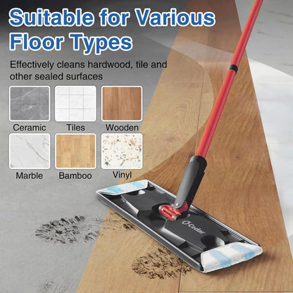 6-Pack - Microfiber mop pad replacement suitable for O Cedar H2pro mop system - Mop head replacement suitable for O-Cedar/Vileda H2pro - Machine washable, Reusable pad replacement - For Deep Cleaning - Image 2