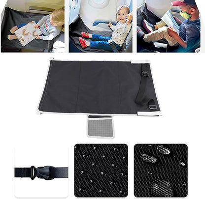 Airplane Bed - Baby Bed - Airplane Beds - Airplane Bed - Airplane Footrest - Must Have For Traveling - Ideal For Airplanes And Cars - Comfortable - Washable - Compact And Portable - Black - Image 3