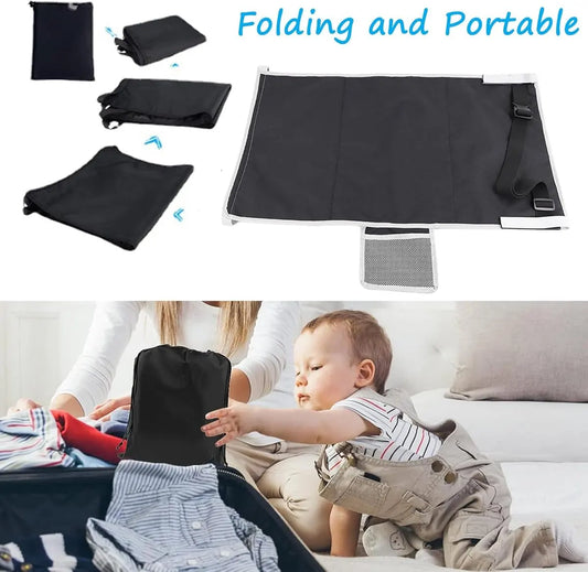 Airplane Bed - Baby Bed - Airplane Beds - Airplane Bed - Airplane Footrest - Must Have For Traveling - Ideal For Airplanes And Cars - Comfortable - Washable - Compact And Portable - Black - Image 4