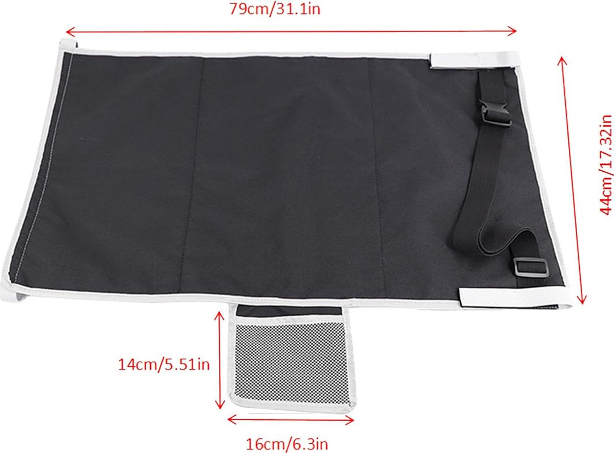 Airplane Bed - Baby Bed - Airplane Beds - Airplane Bed - Airplane Footrest - Must Have For Traveling - Ideal For Airplanes And Cars - Comfortable - Washable - Compact And Portable - Black - Image 5