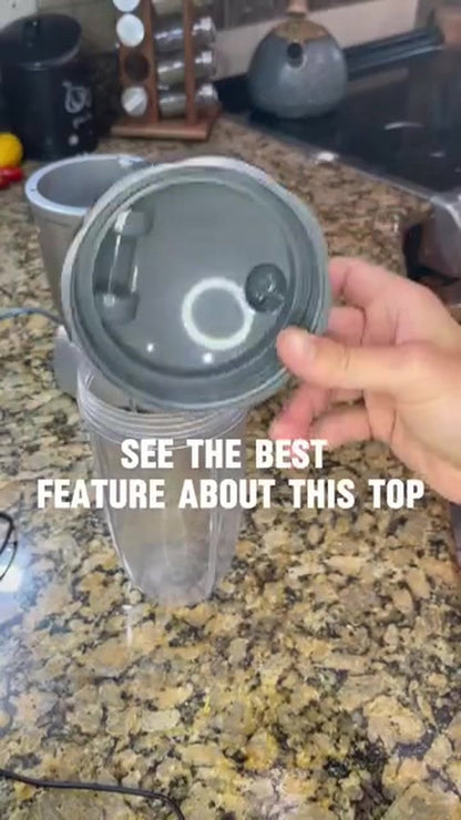 5 Pieces - Suitable for Nutribullet Blender Cup and Blade Replacement Set - Includes Large 32 Oz Cup - 1 Flip-Up Carrying Lid - 1 Premium Extractor Blade - 2 Rubber Seals - Compatible with Nutribullet 600w/900w Blenders - Image 2