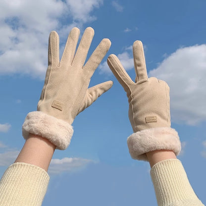 Winter Gloves - Touchscreen Winter Gloves - Winter Gloves - Warm - Women's - Windproof - Winter Gloves - One Size - For Cycling, Motorcycle, Scooter, Sports and Walking - Image 5