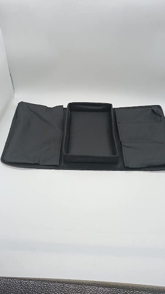 Sofa Tray with Organizer – Armrest Tray – Black - Image 2