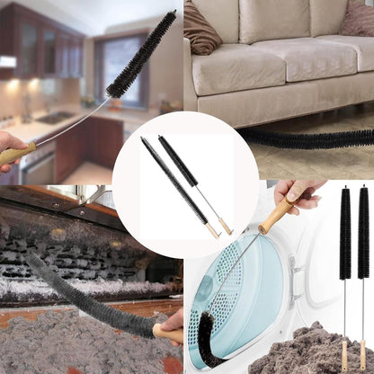 Crevice brush with long handle and stiff bristles - 2-pack - Suitable for dryer ventilation - Radiator cleaning brush - Ideal for cleaning tight spaces - Suitable for cleaning furniture - Multifunctional - Image 5