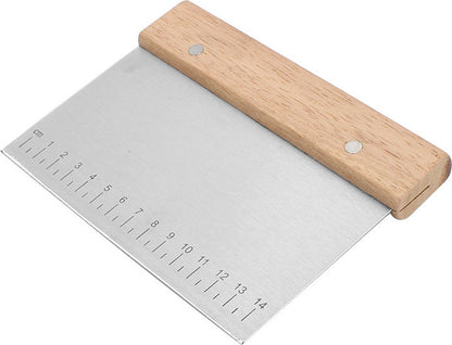 Dough Scraper - 2 Pieces - Dough Scraper - Dough Cutter - Dough Cutter - Cake Scraper - Semi-Round Dough Cutter - Fondant Scraper - Pizza Knife - Cake Scraper - Pie Scraper - Kitchen Scraper - Ergonomic - For Pies and Cakes - Dishwasher Safe - Stainless S - Image 3