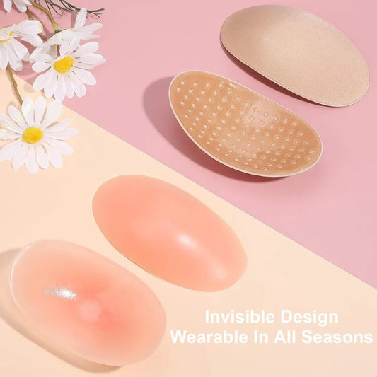 Premium Self-Adhesive Shoulder Pads - 4 Pairs - Reusable - Shoulder Pads for Women's Clothing - Shoulder Pads for Clothing - Shoulder Pads - Silicone Shoulder Pads for Dresses - Breathable - Non-Slip Shoulder Height Enhancer - Image 4