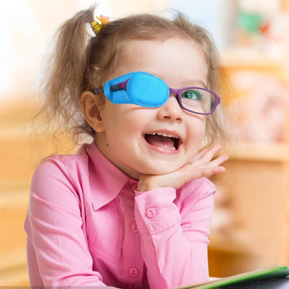 Eye Patch - 12 Pieces - Eye Patch - Eye Treatment - Reusable - For Lazy Eye Or After Surgery - Laser Eye Surgery - Lazy Eye - Amblyopia - Strabismus - Improve Vision - Eyepatch - Eye Covering - Children And Adults - 122 X 57mm - Black/ Blue/ Purple - Image 3