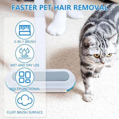 Set of 4 - Pet Silent Hair Removal Gloves - Pet Hair Removal Brush - Pet Grooming Glove - Hair Removal Gloves - Soft Deshedding Brush - Reusable - For Pets and Furniture - Long/Short Hair - Image 5