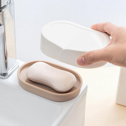 Soap Dish - 4 Pieces - Soap Holder With Drain And Lid - Soap Holders - Small Soap Dish - Hand Soap - Bathroom Accessories - Shower/Bathroom/Kitchen/Toilet/Travel - Travel Soap Box - Leakproof Soap Box - Plastic Soap Box - Soap Mat - Portable Bar Soap Case - Image 5