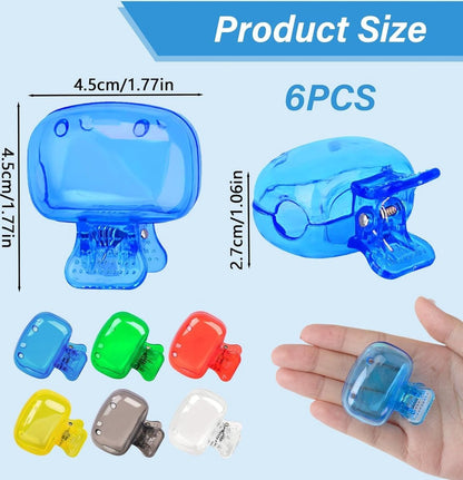 Electric Toothbrush Protective Cap - 6 Pieces - Toothbrush Holder - Protective Cover for Toothbrush Heads - Toothbrush Head Cover Cap - Compatible with Manual and Electric Toothbrushes - Travel Accessories - Image 2