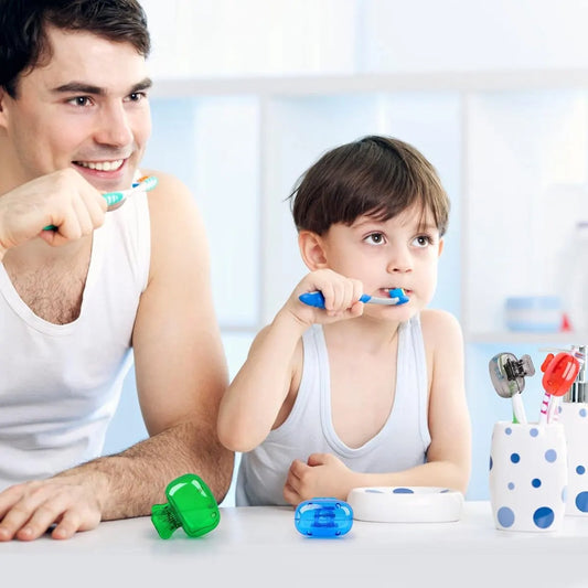Electric Toothbrush Protective Cap - 6 Pieces - Toothbrush Holder - Protective Cover for Toothbrush Heads - Toothbrush Head Cover Cap - Compatible with Manual and Electric Toothbrushes - Travel Accessories - Image 4