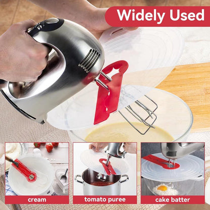 Immersion Blender Splatter Guard - Splash Guard - Splash Guard for Mixer - ø 34 Cm - Whisk & Beater - Silicone Anti-Splash Lid - Universal - Fits Most Immersion Blenders - Dishwasher Safe - Lid for Mixing Bowl - Kitchen Gadgets, Accessories - For Mixer - Image 4
