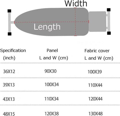 Ironing Board Cover - Ironing Board Cover - Universal - 130x48 Cm - For Steam Iron - Ironing Board Cover For Steam Ironing Station - Suitable For Ironing Board 120x38cm - Silver Grey - 1 Piece - Image 5