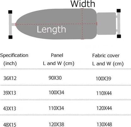 Ironing Board Cover - Ironing Board Cover - Universal - 130x48 Cm - For Steam Iron - Ironing Board Cover For Steam Ironing Station - Suitable For Ironing Board 120x38cm - Silver Grey - 1 Piece - Image 5