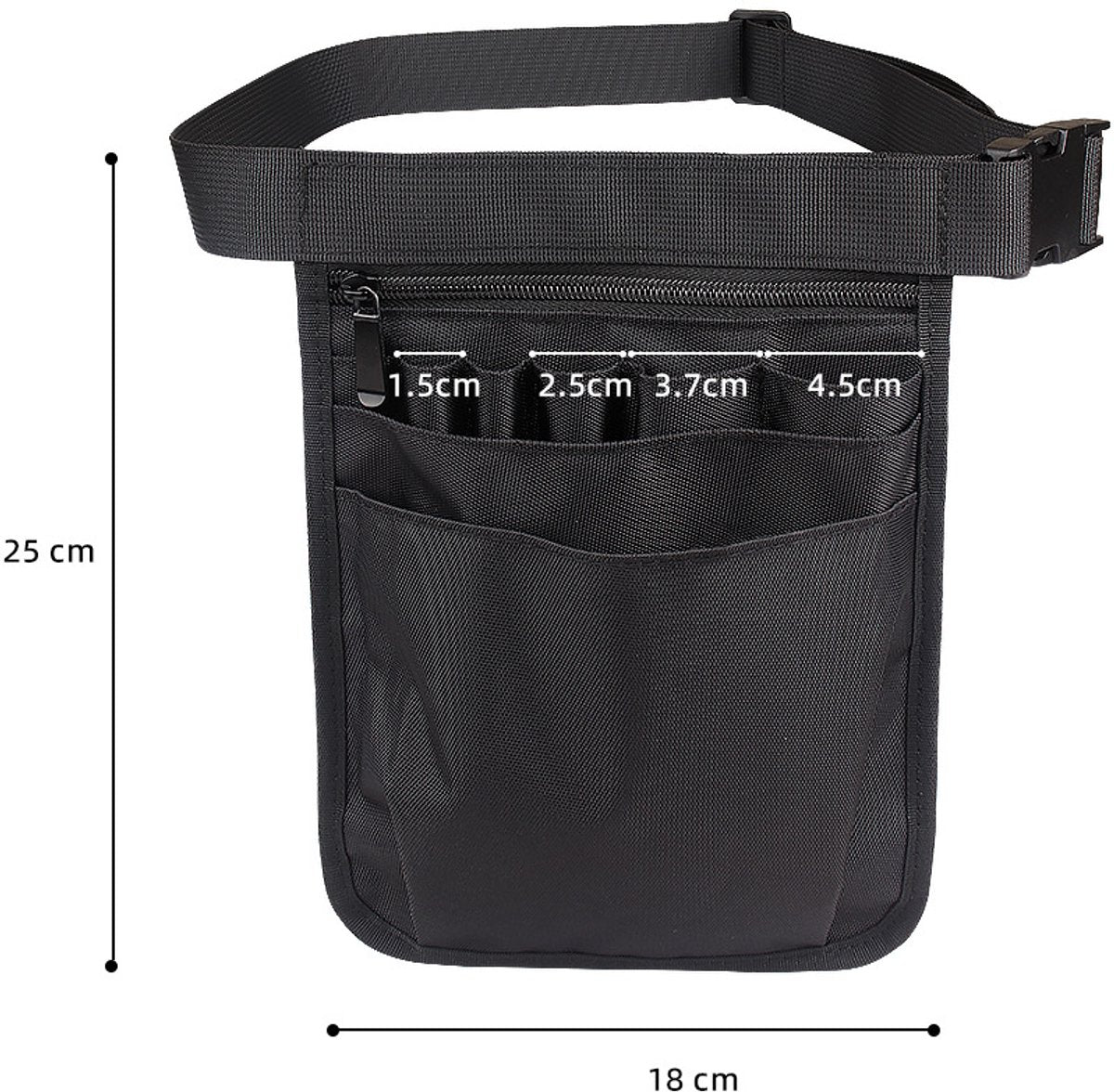 Nurse waist bag for women - Practical Waist Bags - small waist bag ladies - fanny pack ladies - multi-compartment bag - adjustable - Suitable For Nurses/Healthcare Professionals/Medical Volunteers - Image 2