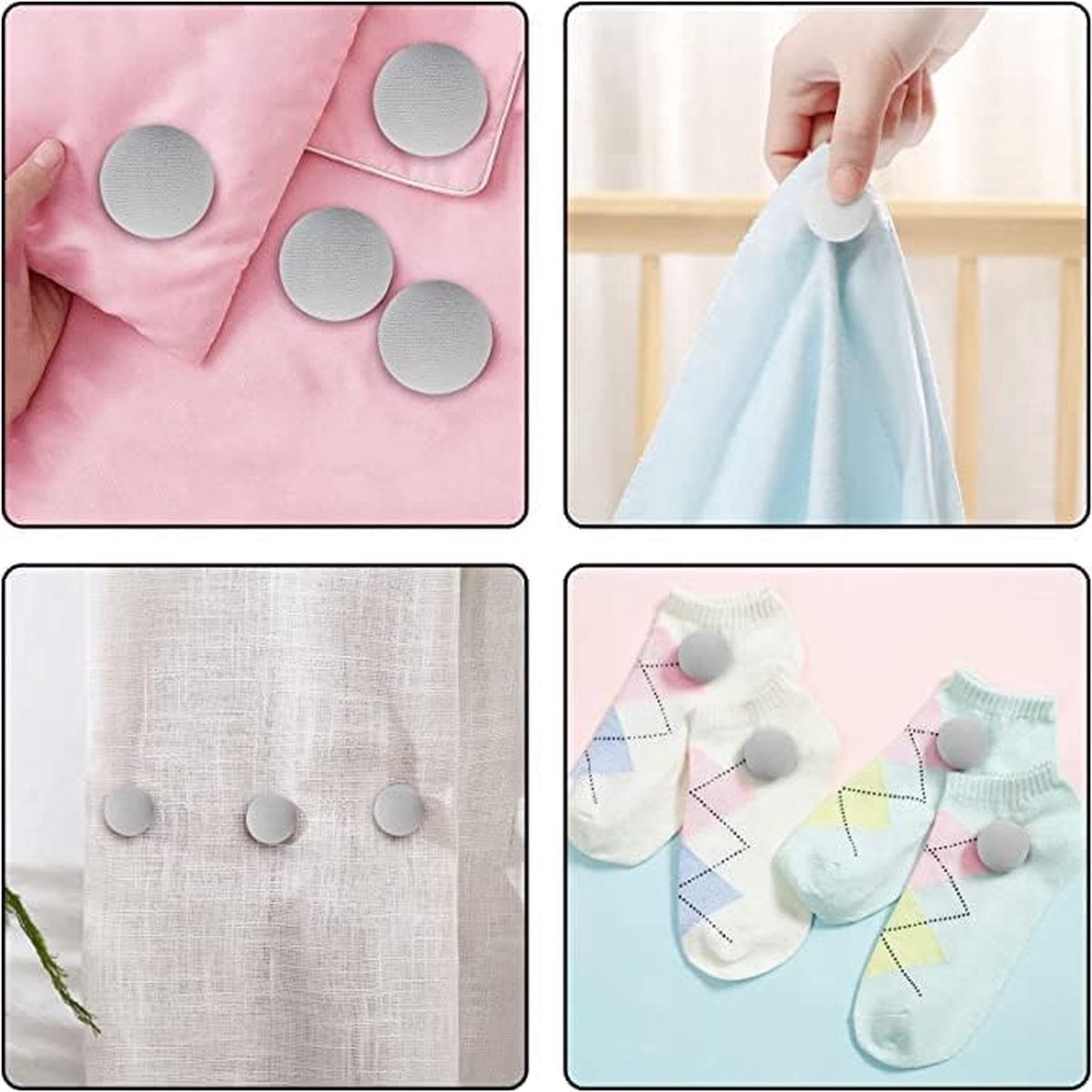 Duvet Clips 16 Pieces - Duvet Clamps - Mesh - Duvet Pegs - Duvet Cover Clips - Sturdy Duvet Clips - Duvet Pegs - Sheets - Duvet Clamps - Clamps - Duvet Clips - Blankets - Pegs - Duvet - Organize - 4 Colors - Image 2