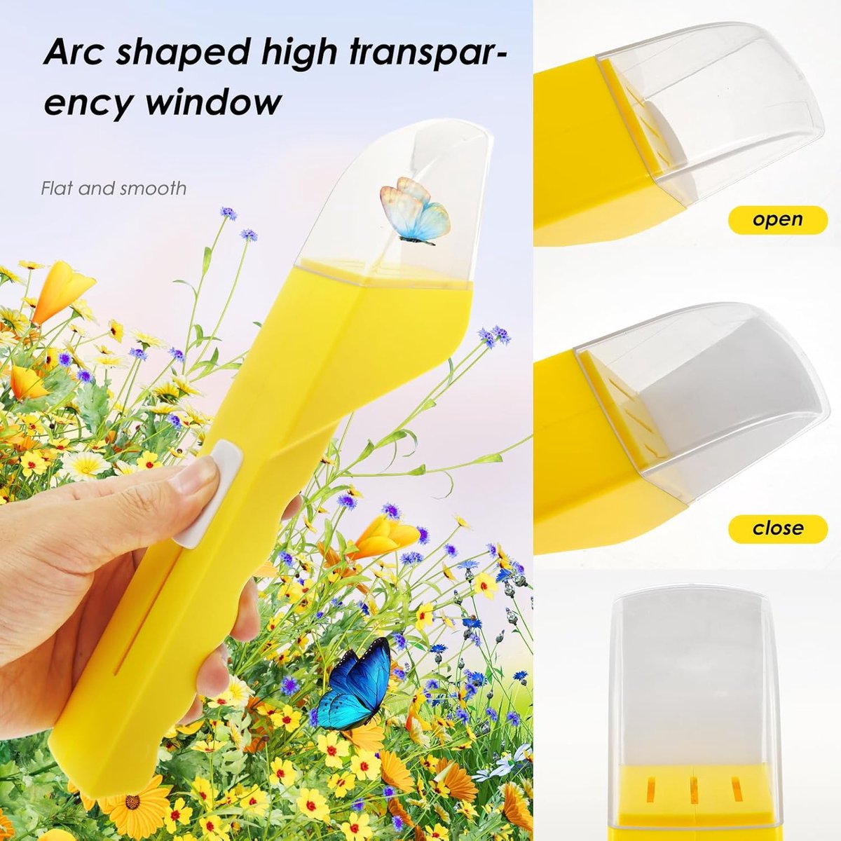 Insect trap - Spider trap - insect catcher - Fly trap - Insect jar - Insect viewer - Spider repeller - Wasp trap - Wasp repeller - Sustainable - Wasps - Fly - Long handle - Insect box - Insect vacuum - Children - Animal-friendly - Image 4