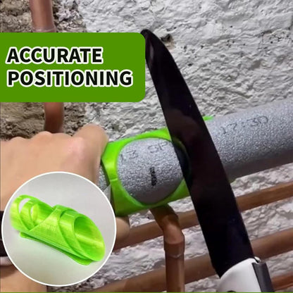 Foam Cutter - 3-piece - Styrofoam Cutters - Foam Cutter - for handmade foam - Precise Cuts Pipe Insulation Jacket - Styrofoam Shapes - Pipe Insulation Foam Cutter Lagging Jig - Easy Operation - Image 4