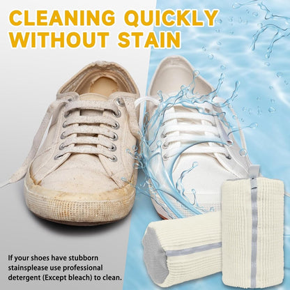 Laundry Bag - Shoe Laundry Net - Shoe Laundry Bag - Shoe Laundry Bag - 39 x 19 Cm - Anti-Deformation Mesh - Delicate Laundry - Shoe Washing - Shoe Laundry Bag - Laundry - Washing Machine - Shoes / Sneakers - With Zipper and Hanging Ring - Reusable - Image 3