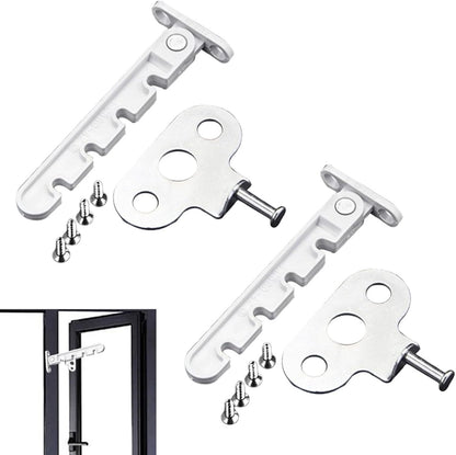 Pieces Window Stopper - Window Limiter - Window Stay - Window Security - Window Tilt Regulator for Adjusting the Window Opening - For Every Window - Window Stay - White - Including Installation Material