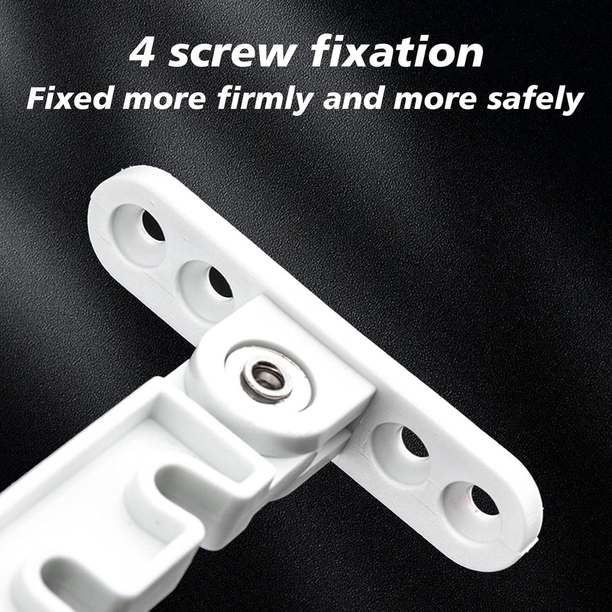 Pieces Window Stopper - Window Limiter - Window Stay - Window Security - Window Tilt Regulator for Adjusting the Window Opening - For Every Window - Window Stay - White - Including Installation Material - Image 2