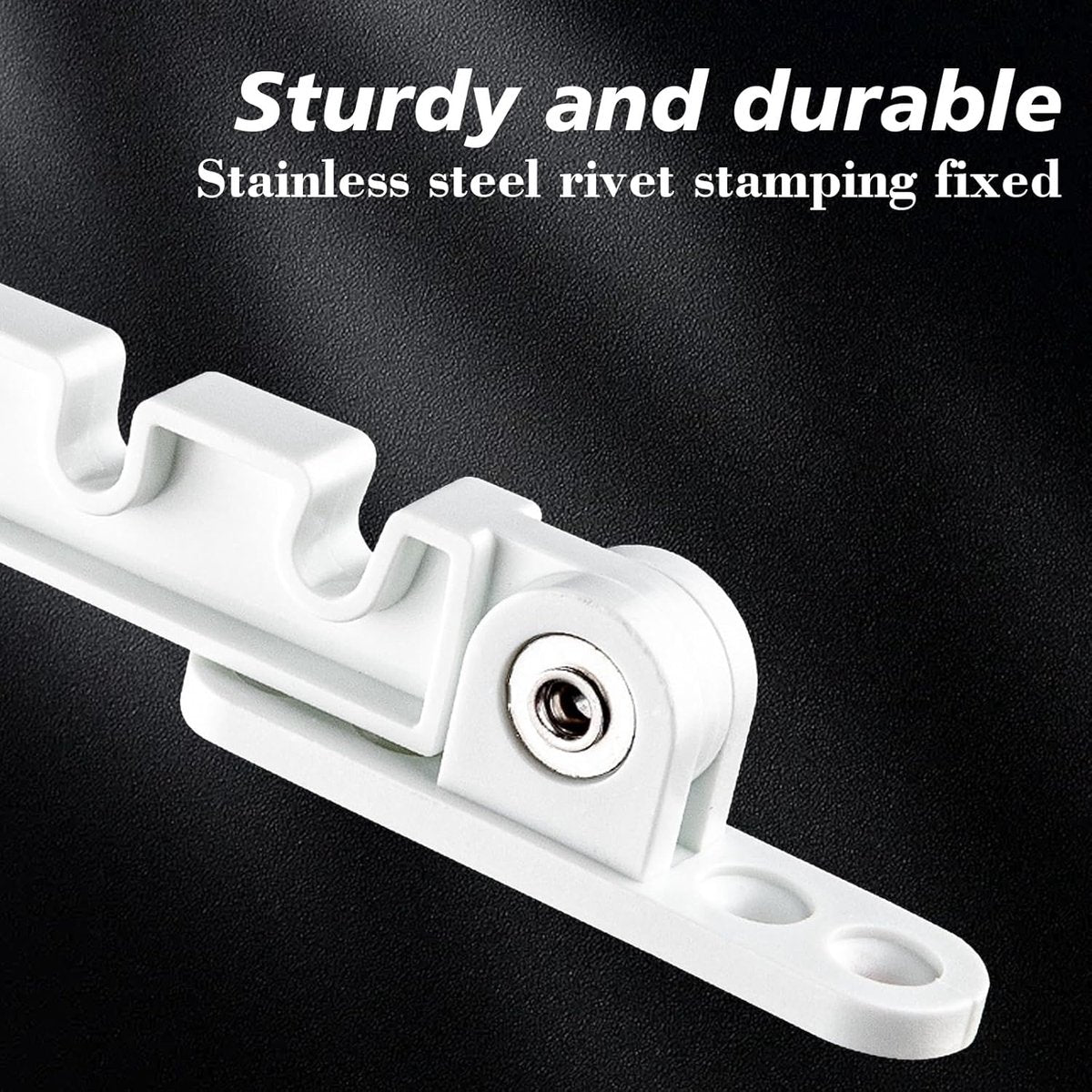 Pieces Window Stopper - Window Limiter - Window Stay - Window Security - Window Tilt Regulator for Adjusting the Window Opening - For Every Window - Window Stay - White - Including Installation Material - Image 4