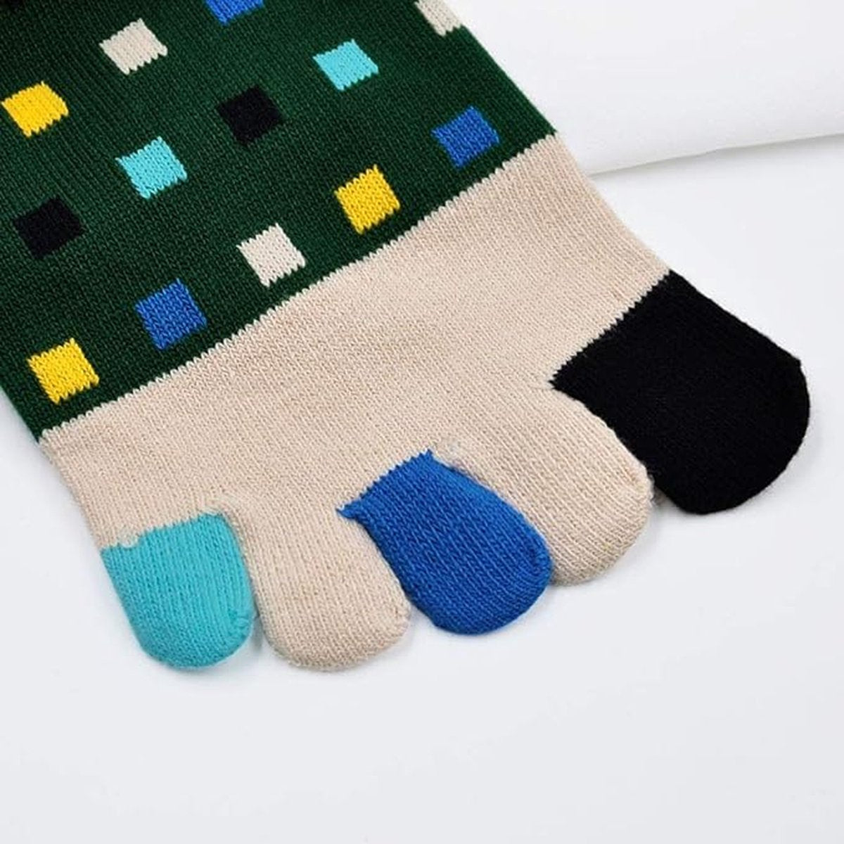 Toe Socks - 5 Pairs - Toe Socks - Toesocks - Socks - Socks - Cotton - Men - Yoga Socks - Smooth Toe Seam - No Annoying Seams - Runner Toe Socks - Suitable For Casual, Business And Sports - Image 3