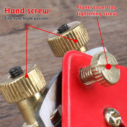 Spoke Plane Flat 210 mm - Spoke Plane - Block Plane - Hand Block Plane - Angle Plane - Hand Planers - Wood Planing - Wood - Woodworking - Edge - Rust-resistant - With 6 Planer Blades - Adjustable Spoke Planer With Screws - Image 3