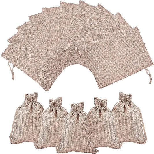 Jute Bags - 7 x 9 cm - 50 Pieces
