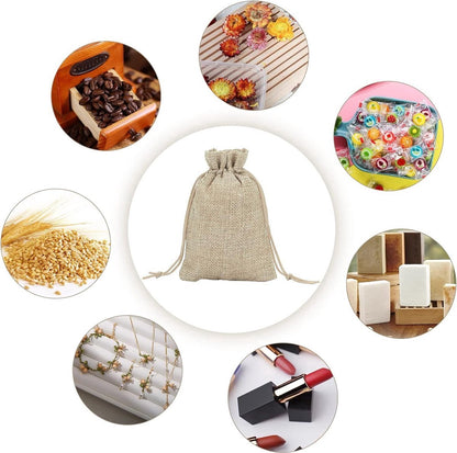 Jute Bags - 7 x 9 cm - 50 Pieces - Image 5