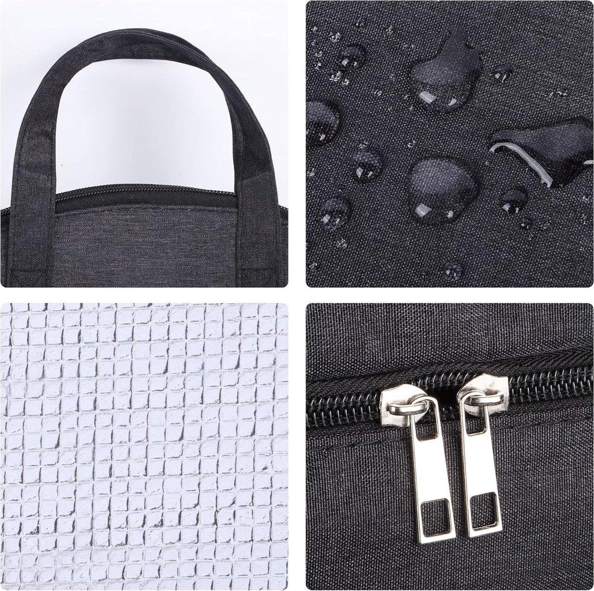 Insulated Lunch Bag - Family Picnic Bag - Reusable Waterproof Lunch Bags - Double Compartment Lunch Bags - Portable Lunch Box - For School Picnic Camping Travel - For Men Women - Image 5