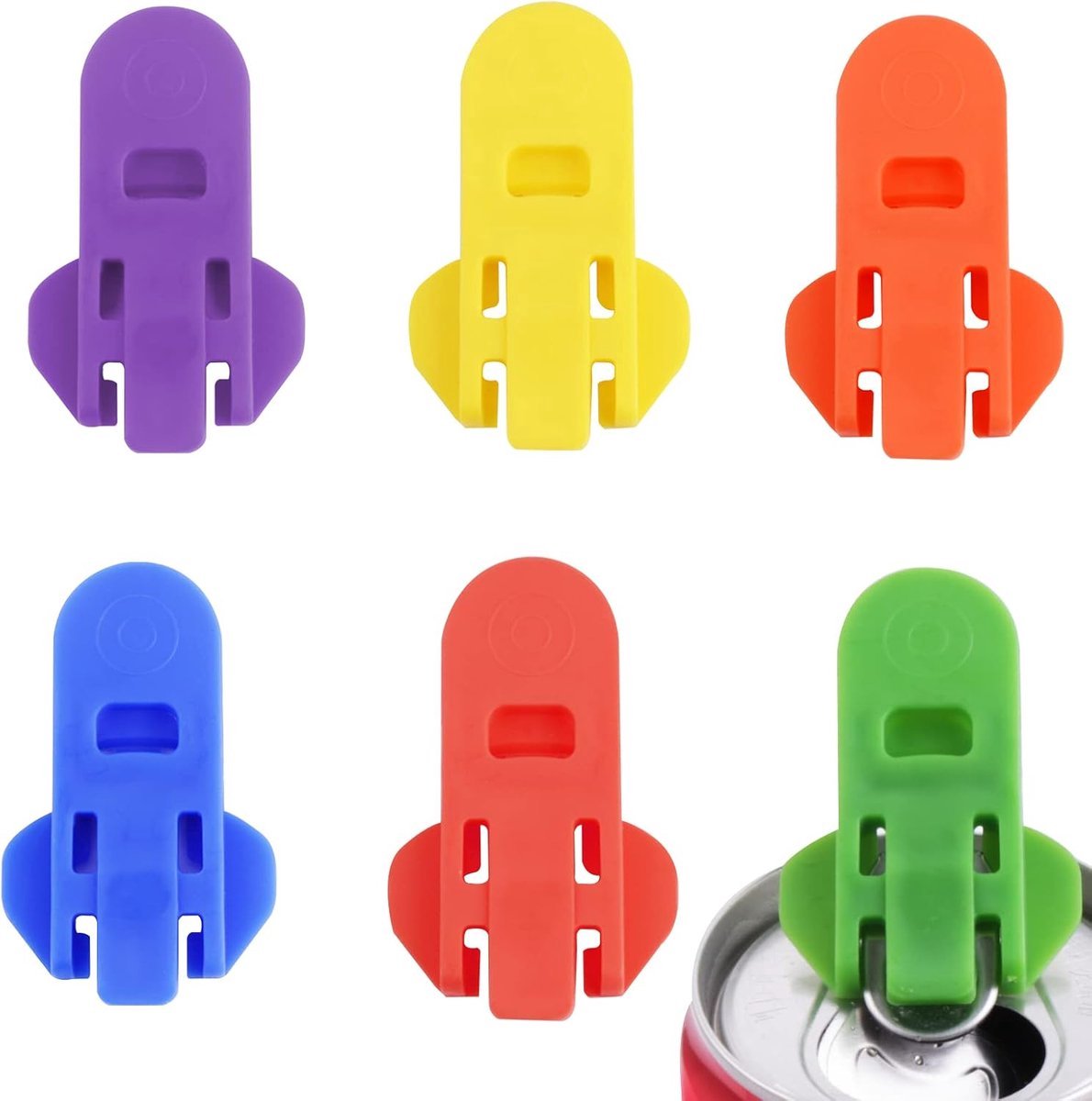 Can Opener - 12 Pieces - Can Opener - Can Opener - Can Opener For Cans - Can Sealer - Drink Can Opener - Can Lock - Aid For Rheumatism - Soft Drink Can Opener - Small Can Sealer - Against Insects And Leaks - 6 Colors - Image 5