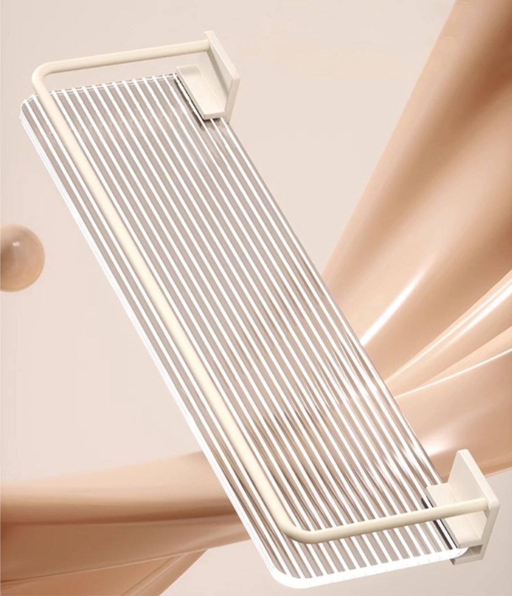 Shower Rack - 30 Cm - Wall Rack - Bathroom Rack - Small Shower Rack - Bathroom Accessories - No Drilling Required - Small Wall Rack - Hanging Shower Rack - For the Shower Storage Organization - For Kitchen Bedroom Living Room - White - 1 Piece - Image 4